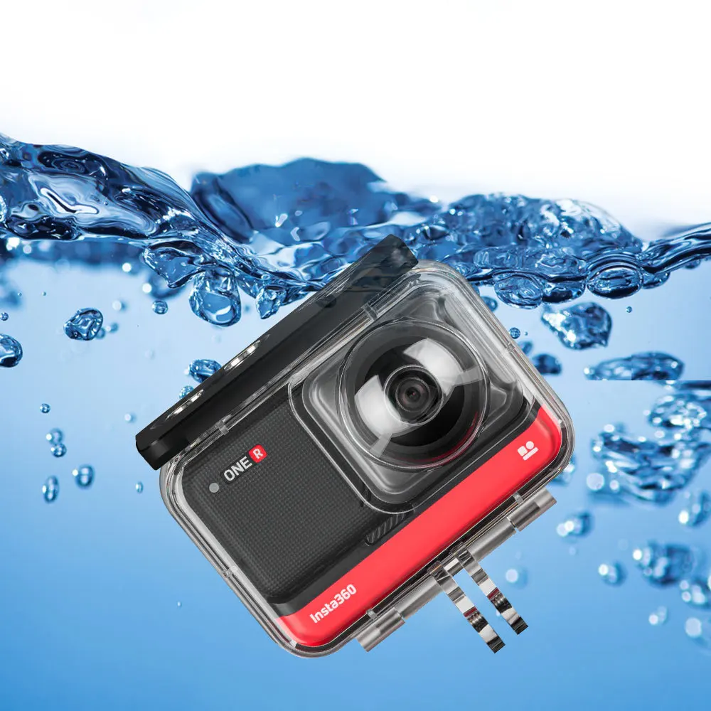

New Insta 360 Panoramic Version Dive Case Waterproof Case Protective Cover Shell For Insta360 ONE R Dual-Lens Camera Accessories