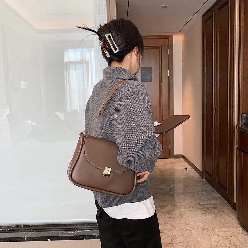 

Crossbody Bags For Women 2021 Shoulder Mini Leather Simple Handbags Lady High Quality Casual Luxury Travel Purses And Handbags