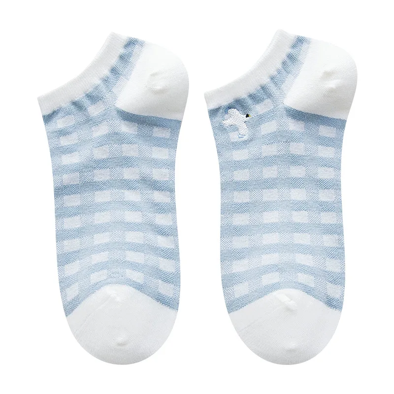 

Fashion Socks Woman New Spring Ankle Girls Cotton Color Blue Dolphin Harajuku Novelty Cute Low-Cut Shallow Mouth Korean Style