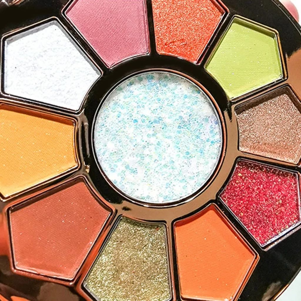 11 Color Eyeshadow Makeup Pallete Trend Flash Matte Pearl Polarized Eye Shadow Keyboard Fingertip Waterproof |