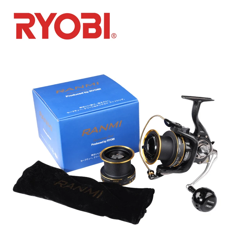 

RYOBI RANMI HAIJI Surf Spinning Reel 6500 Fishing Reels Spare Shalllow Spool 7+1BB Gear Ratio 5.0:1 Reel Fishing saltwater