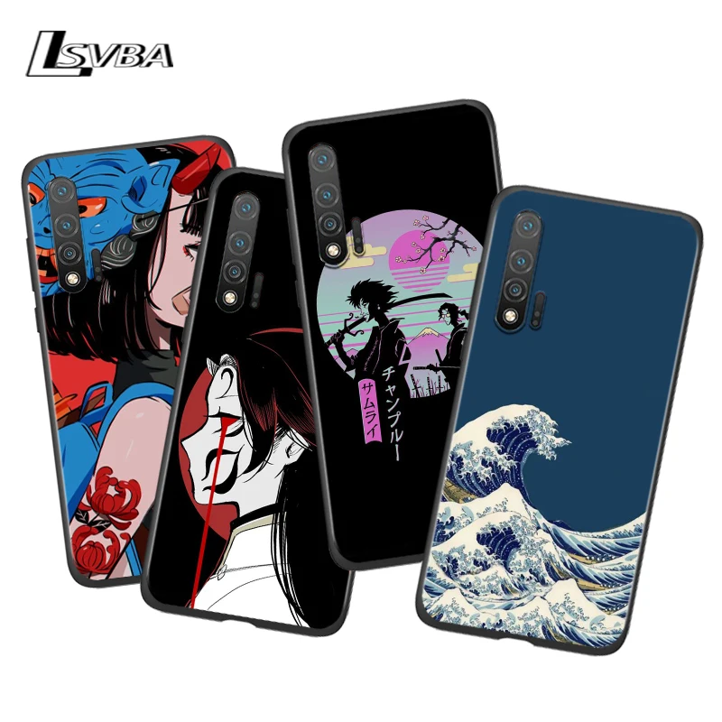 

Japanese style For Huawei Nova 7SE 5G 7i 6SE 5T 5i 5Z 5 4E 4 3i 3E 3 2i 2 Pro Lite 2 2017 Silicone Phone Case