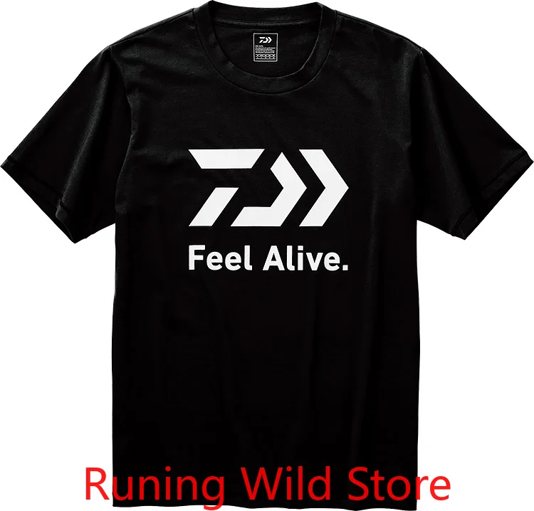 Новинка футболка для рыбалки DAWA быстросохнущая дышащая одежда с принтом