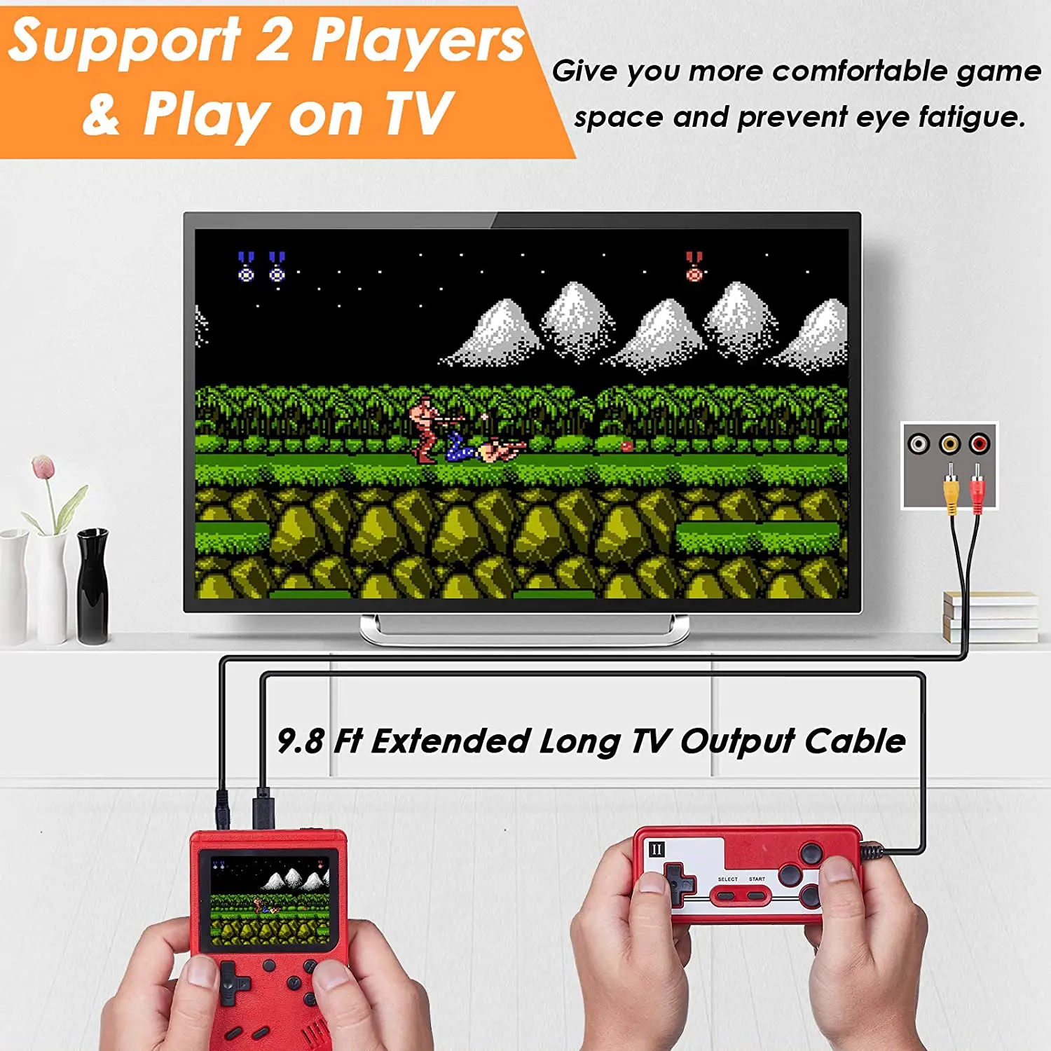 

3 inch Handheld Game Consoles 400 IN 1 Retro Video Game Console 8 Bit Game Player Handheld Game Players Gamepads for Kids Gift