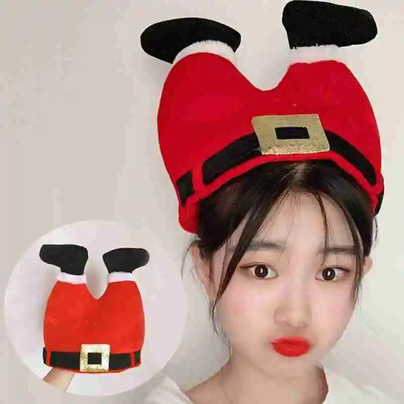 

Winter Warm Christmas Christmas Red Pants Clown Hat New Year Plush Hat Christmas Party Home Decoration Supplies
