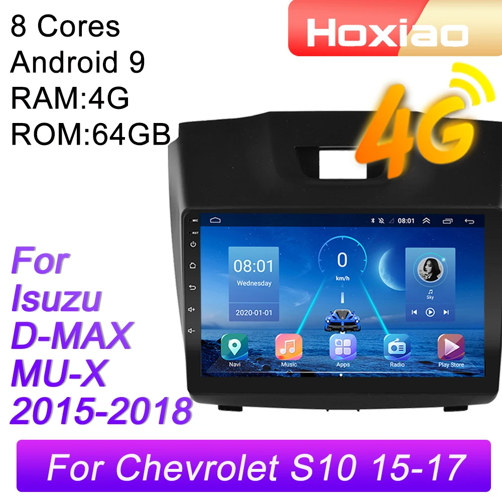 Автомагнитола 2 DIN 4 G Android мультимедийный видеоплеер для Isuzu D MAX Chevrolet S10 2015 2016 2017 2018
