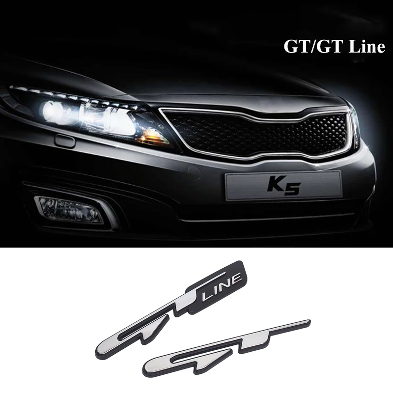 Наклейка на переднюю решетку автомобиля Эмблема багажника логотип GT Line для Peugeot