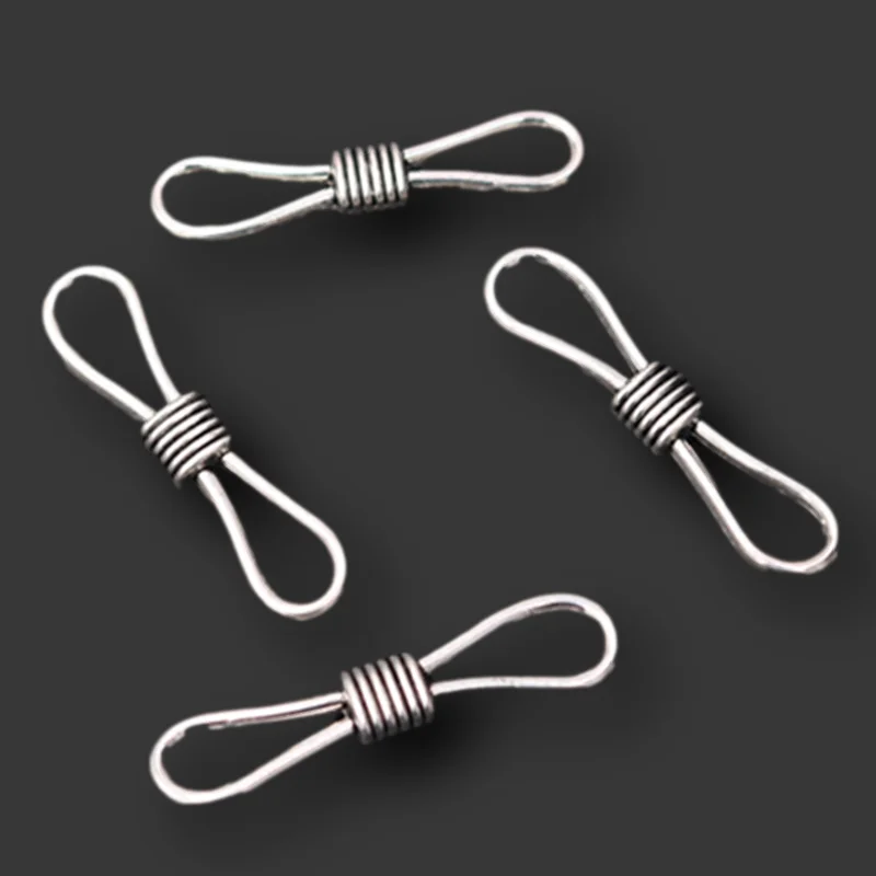 

8pcs Silver Plated Hollow Rope knot Pendants Hip Hop Necklace Earrings Metal Accessories DIY Charms For Jewelry Crafts Making