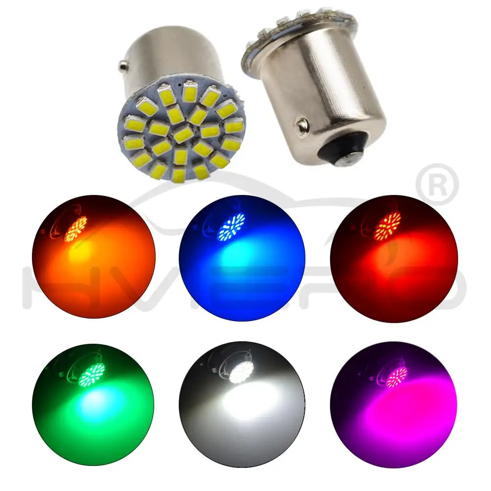 1156 BA15S 1157 BAY15D P21W 1206 22SMD Белый Автомобильный светодиодный стоп-сигнал, стояночный светильник, Автомобильный светодиодный фонарь, задний фонарь, 12 В постоянного тока