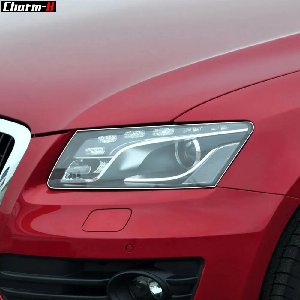 

2X Car Headlight Self Healing Protective Film Vinyl Protection Transparent TPU Decal Sticker for Audi Q5 SQ5 FY 8R 2009-2020