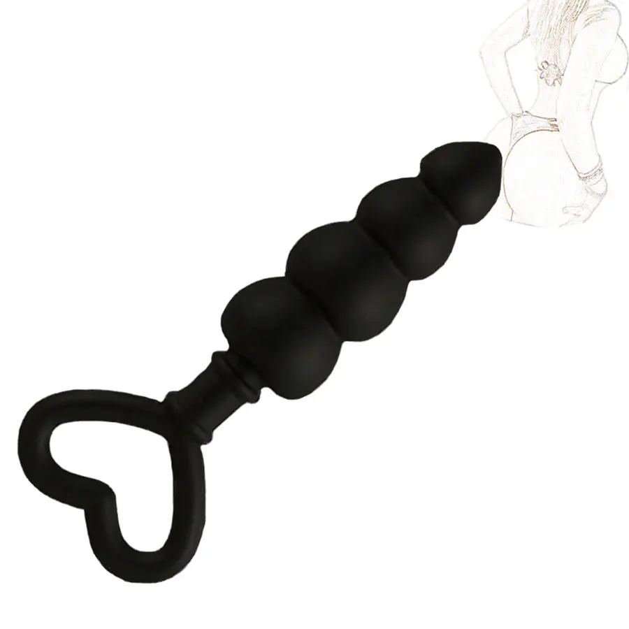 Силиконовые анальные бусины Анальная пробка эротические взрослые секс-игрушки