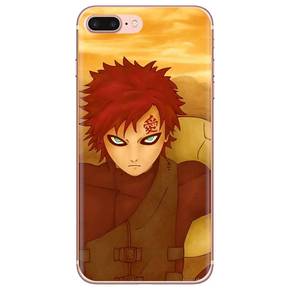 Силиконовый чехол для телефона iPhone 11 Pro 4 4S 5 5S SE 5C 6 6S 7 8 X XR XS Plus Max iPod Touch Anime Naruto Gaara |