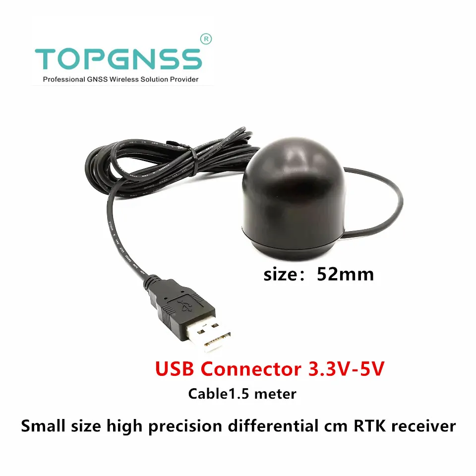 Новый маленький модуль RTK USB GPS приемник GNSS Beidou GLONASS GALILEO водонепроницаемый