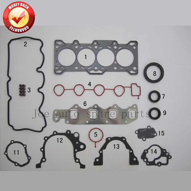 Полный комплект прокладок двигателя F12S3 B12S1 B10S B10S1 для Daewoo Chevrolet Matiz Kalos Aveo Spark 50225600 л