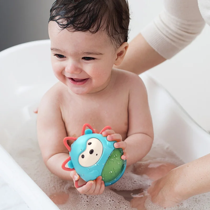 

New Baby Toys 12 Months Newborns Bathing Soft Toy for Baby 1 Year Girl Infant Rattles Teether Montessori Musical Tumbler Teeth