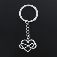 new keychain 22x27mm heart infinity love forever pendants diy men car key chain ring holder keyring souvenir jewelry gift