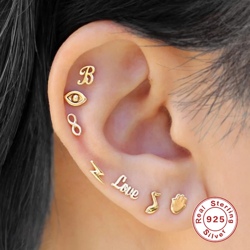 ROXI Глянцевая маленькие серьги-гвоздики для женщин ювелирные изделия глаз броши в