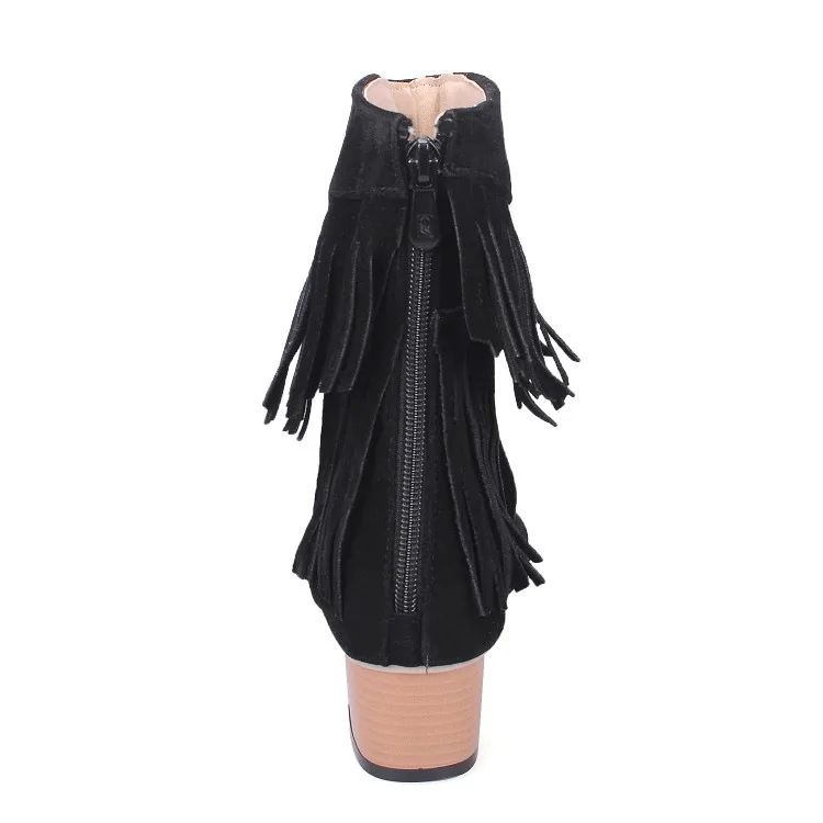 Сандалии женские на высоком каблуке Босоножки с открытым носком кисточкой и