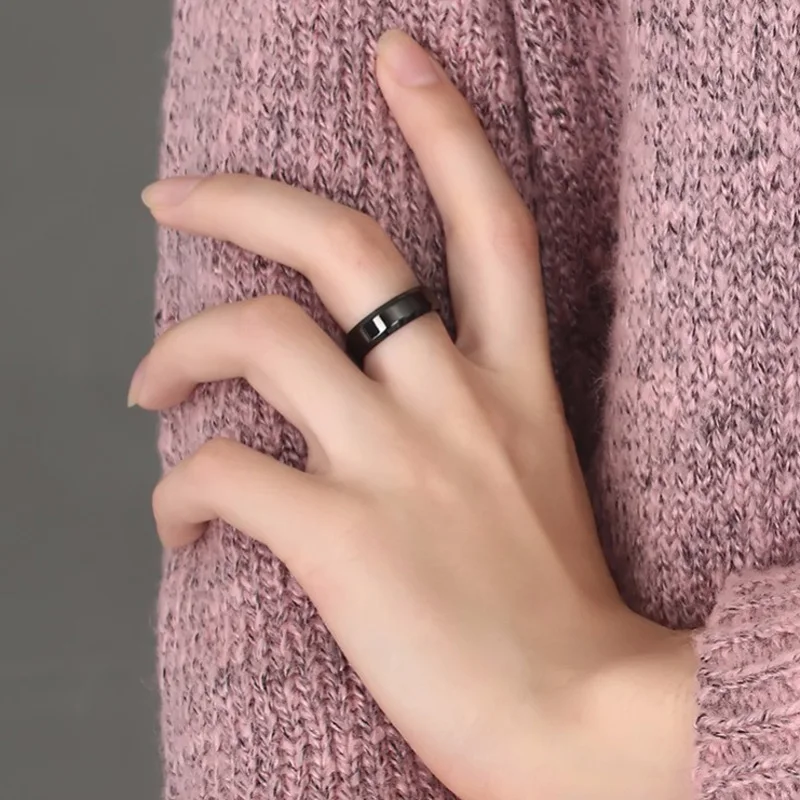Мужское кольцо Wo Men s Titanium Black | Украшения и аксессуары
