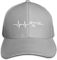nurse heartbeat unisex trucker hats bill baseball hats women