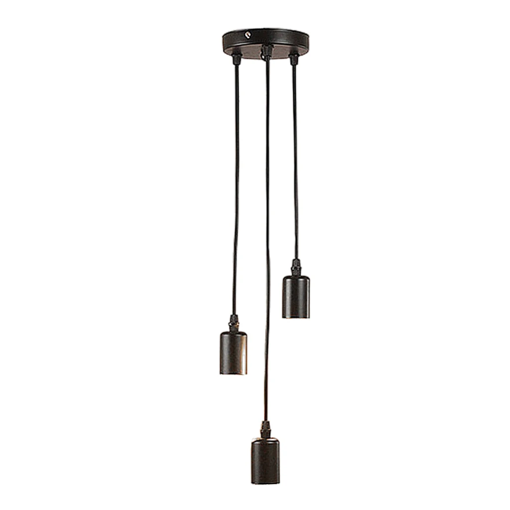 

Ceiling Vintage Pendant Lamp Holder 3 Lighting Light Bulb Holder Antique Retro E27 Fitting