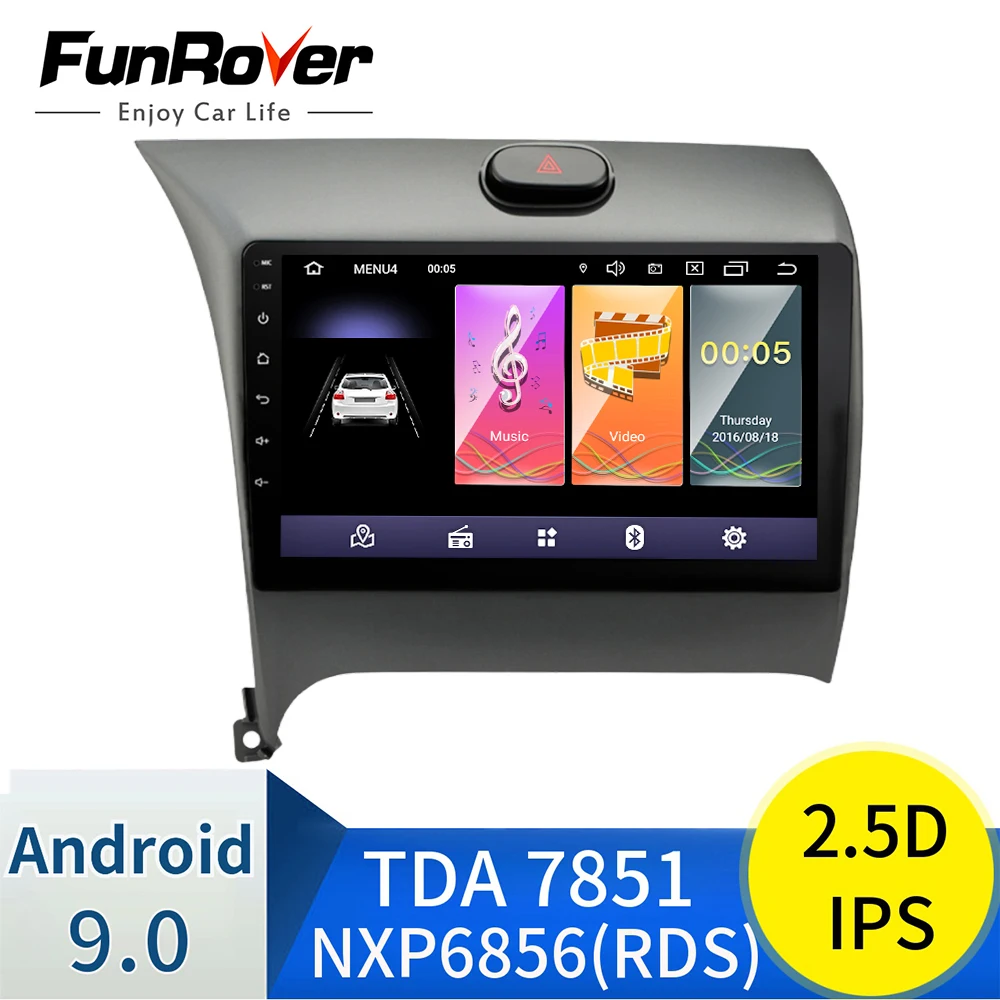 Android 9,0 автомобильный dvd gps видео плеер для Kia CERATO K3 Форте головное устройство с 2.5D+Ips экраном радио wifi Bluetooth микрофон RDS 4 Core
