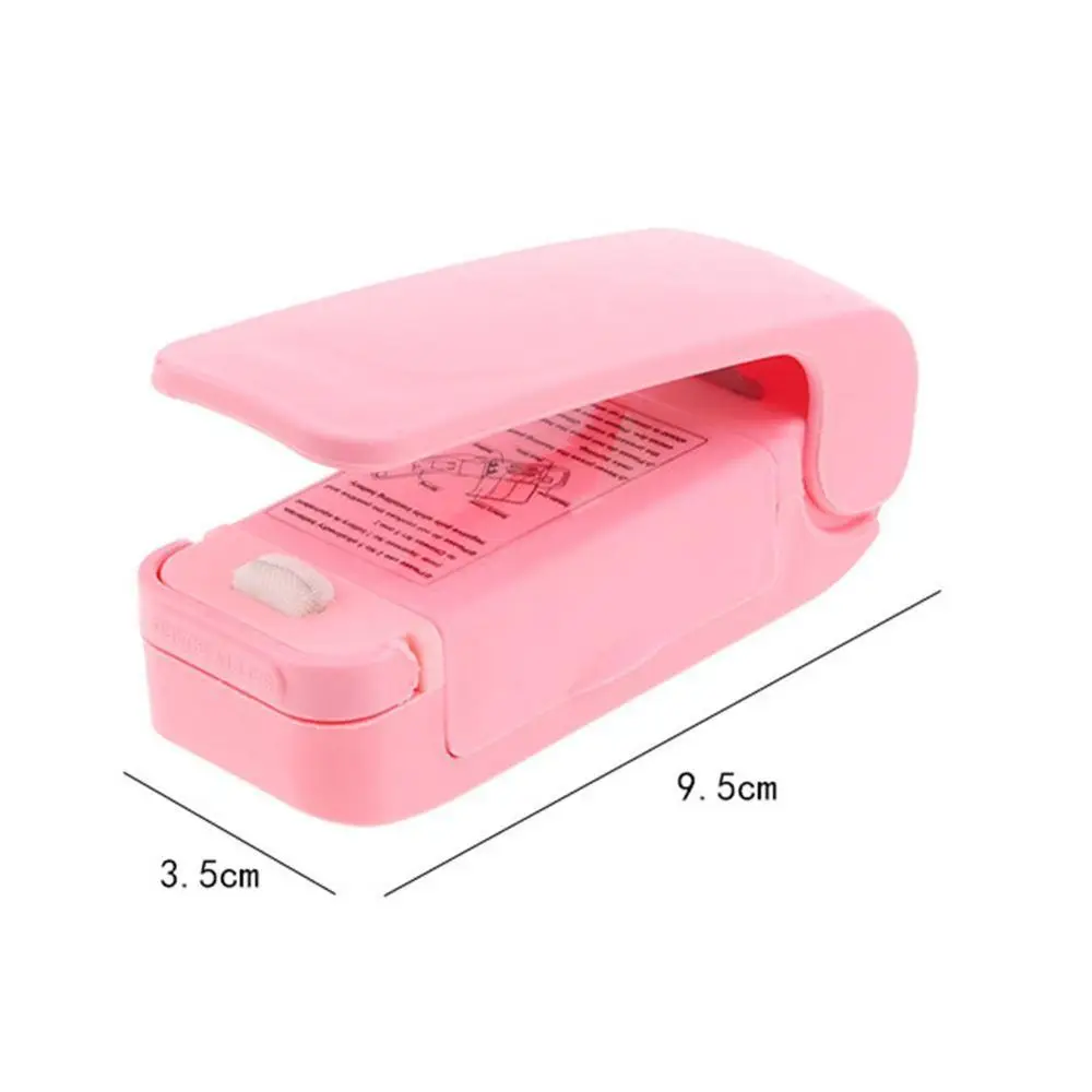 

1PCS Portable Heat Sealer Plastic Package Storage Bag Kitchen Tool Seals Handy And Snack Machine Sticker Sealing For Food W7U7