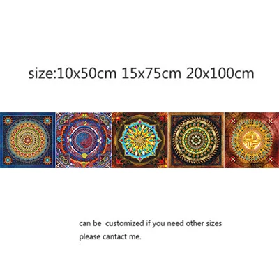 Стикеры для мозаичной плитки в стиле мандалы гостиной кухни ретро 3D водостойкая