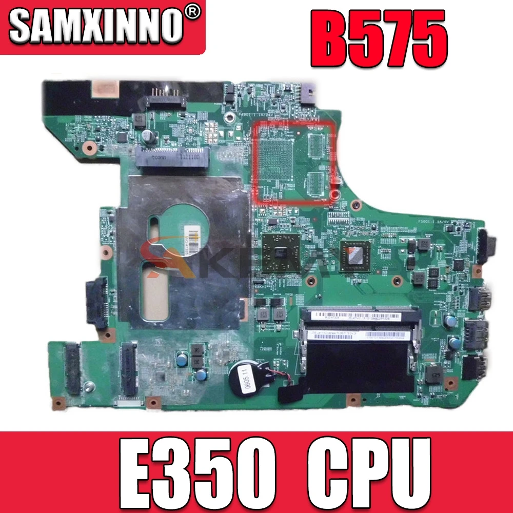 Материнская плата Akemy 48.4PN01.011 для ноутбука lenovo B575 E350 DDR3 материнская бесплатная