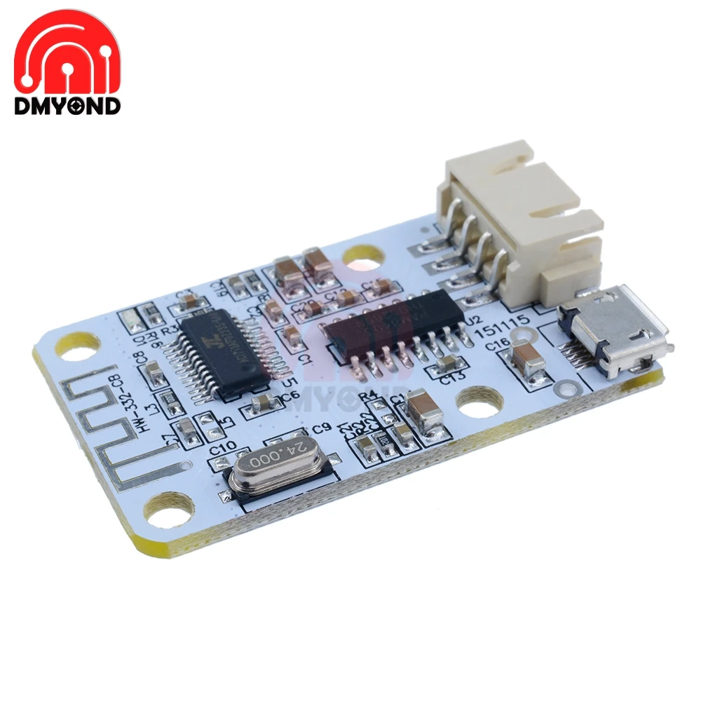 Плата усилителя аудиоприемника Bluetooth 3 Вт + плата цифрового звуковая Громкая Micro USB