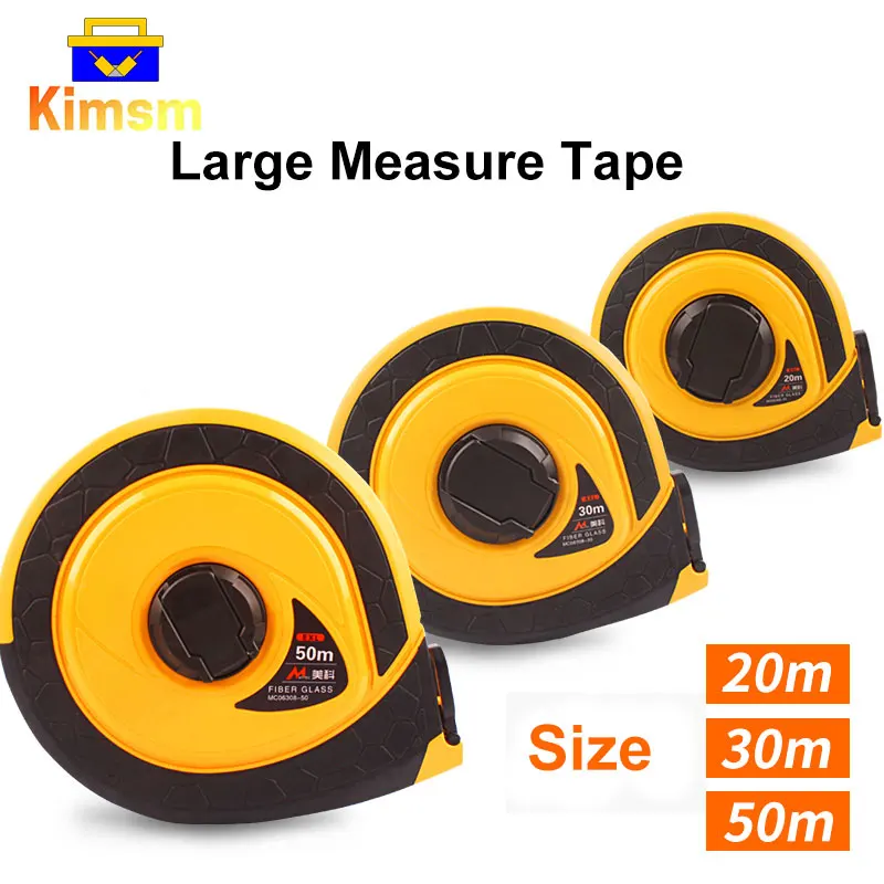 

20m/30m/50m Plastic Measuring Roulette Pvc Soft Ruler Flexible Ruler Waterproof Retractable Fast Recovery Portable Tape Measure