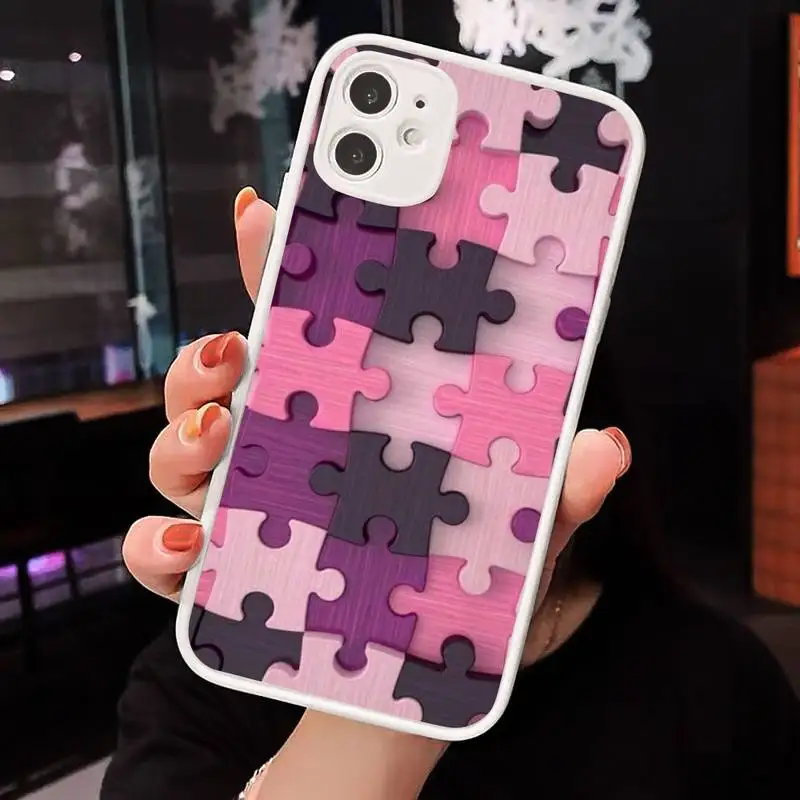 

Creative splicing color wood art Phone Case Matte Transparent for iPhone 7 8 11 12 s mini pro X XS XR MAX Plus cover funda