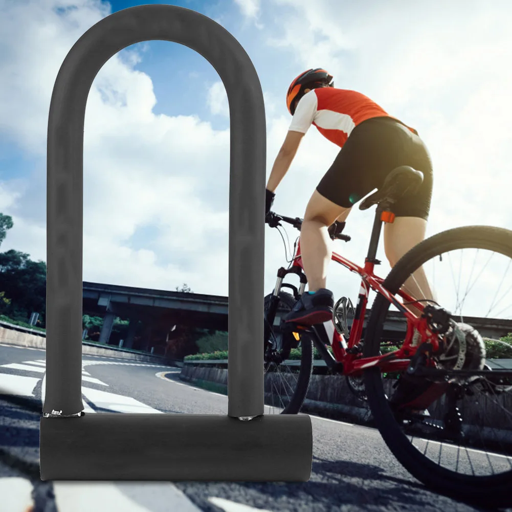 

Waterproof Bicycle Bike U-shaped Lock Steel Anti-theft Lock Rustproof Pure Copper Core Locks for glass doors, bicycles