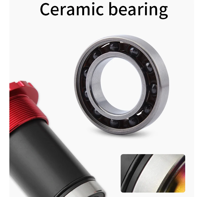 TWTOPSE керамические фотооси велосипедные нижние кронштейны для фотовспышки BB68 BC1.37