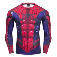 marvel 2021 new the miles morales spider men cosplay premium 3d printed costume compression t shirt finess gym quick drying tops