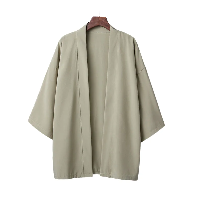 Модное летнее однотонное пальто Geskeey 14 цветов японское кимоно кардиган хаори