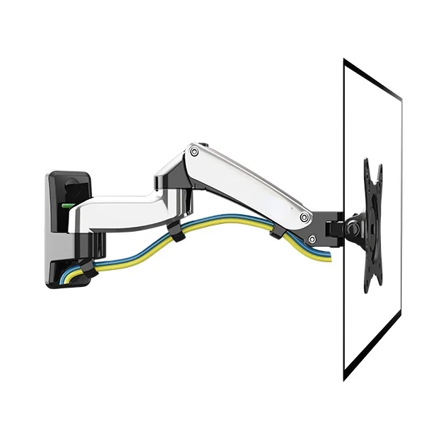

F150 Aluminum Alloy 360 Degree 17"-27" Monitor Holder Gas Spring Arm LED LCD TV Wall Mount Loading 2-7kgs