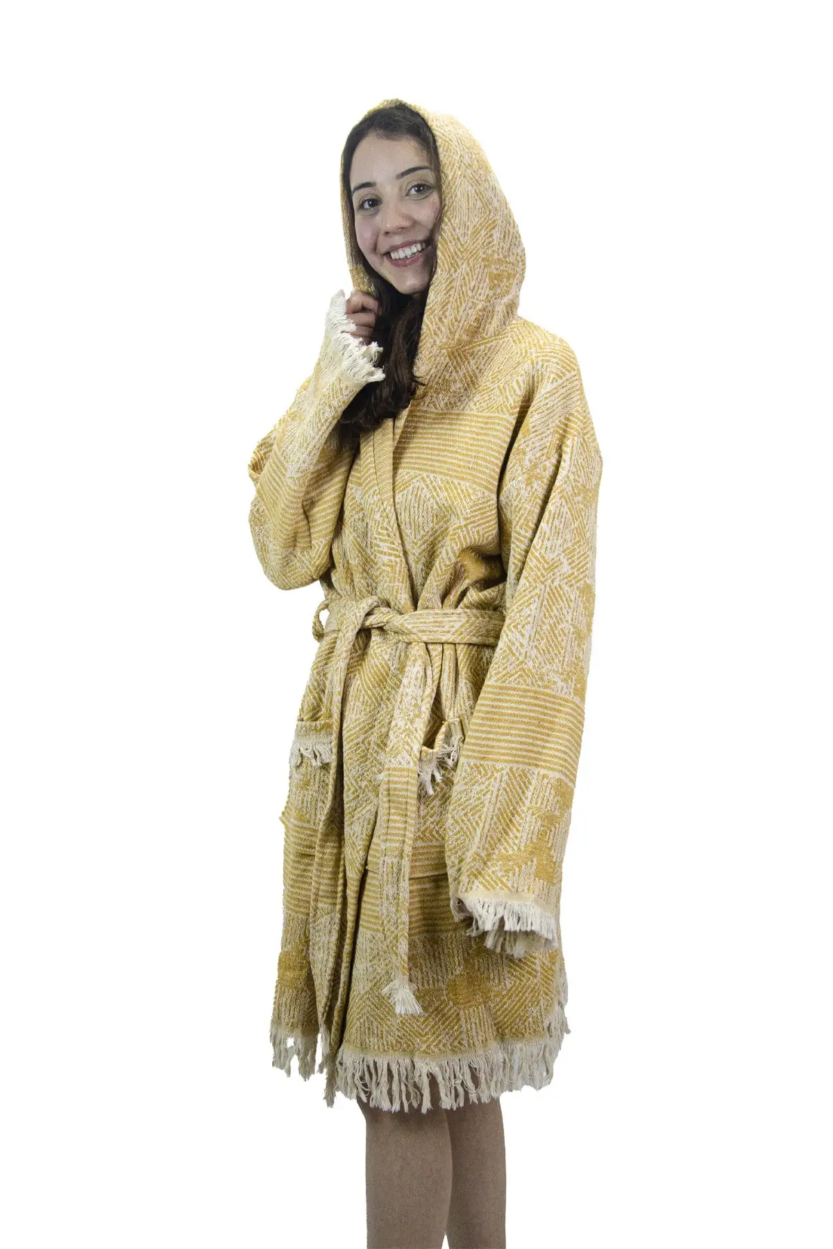 

Women Robe Cotton 100 Soft Washable Light Bathrobe Night Pool Girl