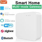 Умный шлюз Tuya ZigBee для умного дома, дистанционное управление через приложение, Wi-Fi, Bluetooth, для Alexa, Google Home