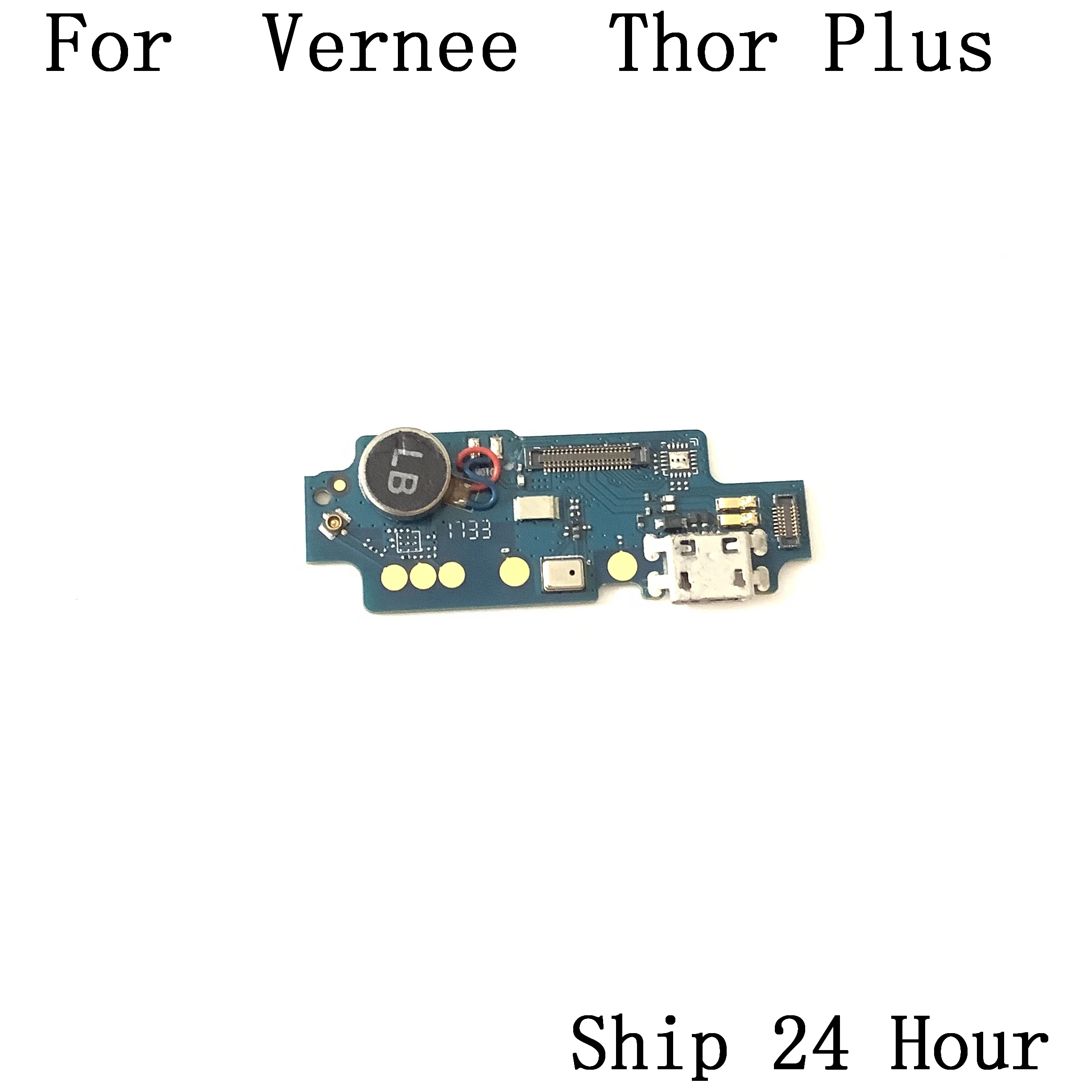 Б/у зарядная плата с USB разъемом Vernee Thor Plus + вибрирующий двигатель для деталь