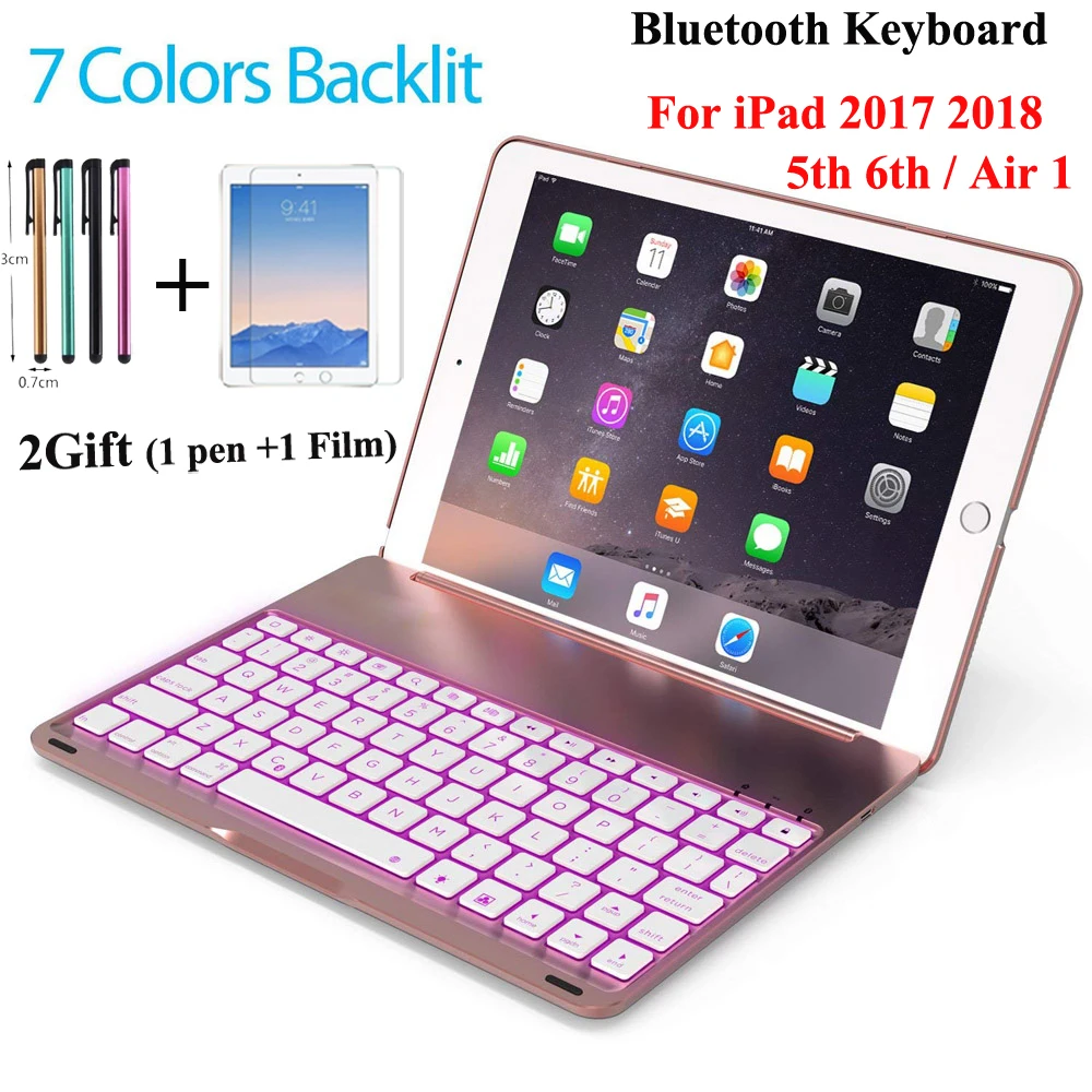 Корпус клавиатуры подходит для iPad 9 7 2018 6th/iPad 2017 5th/iPad Air1 bluetooth-клавиатура с