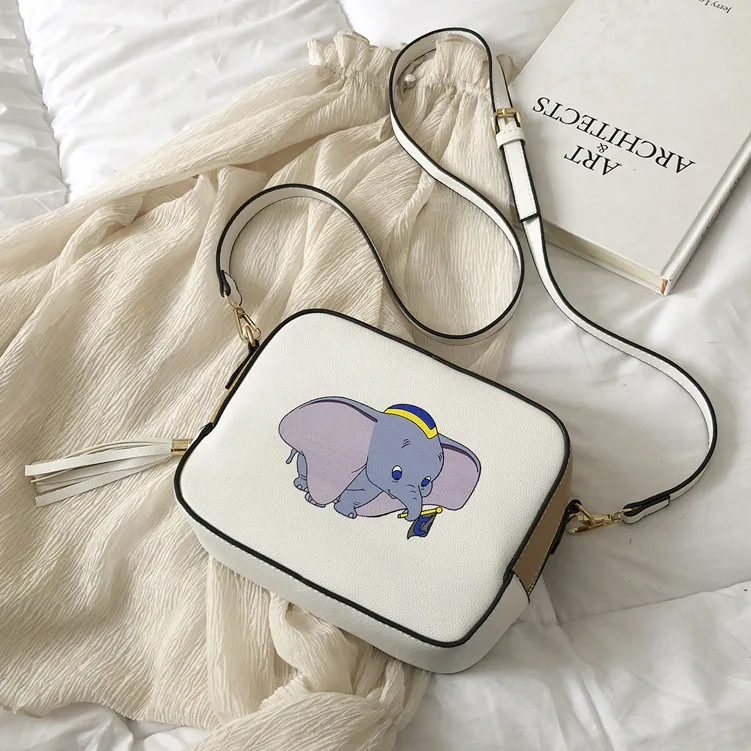Женская сумка-мессенджер из ПУ кожи Disney Dumbo маленькая Подарочная сумка на
