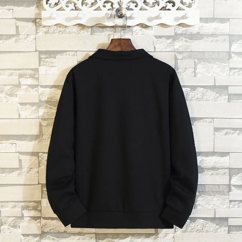 Куртка бомбер мужская с отложным воротником повседневная спортивная одежда