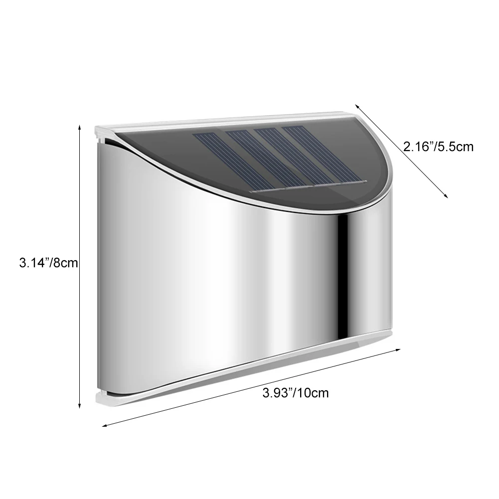 Уличная лампа из нержавеющей стали на солнечной батарее светодиодные фонарики