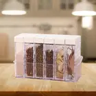 6 шт. кухонная банка для специй, коробка для приправ, кухонная бутылка для хранения специй, банки, прозрачная соль и перец, тминовый порошок, инструменты для специй