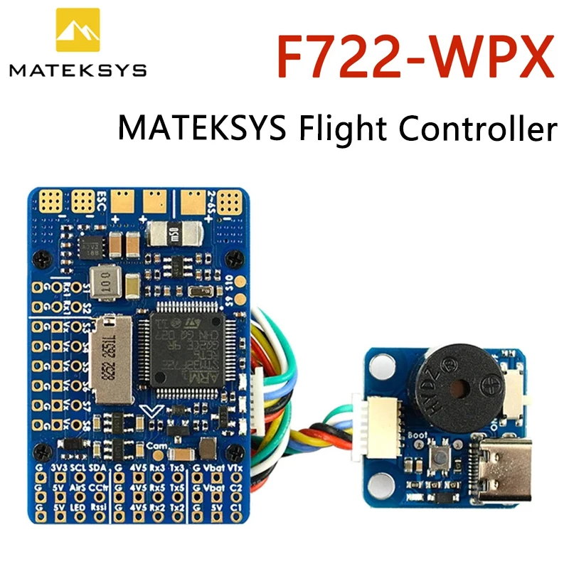 

Mateksys Matek F722-WPX Flight Controller STM32F722 MPU6000 DPS310 Pixel OSD SD Blackbox F722 Wing updated F722 wpx