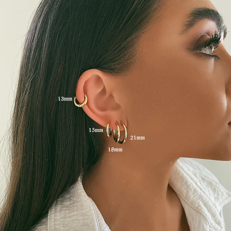 

Lost Lady 1Pcs Milla Hoop Earring Stainless Steel Earring Fashion Ladies Jewellery Wholesale Direct Sales