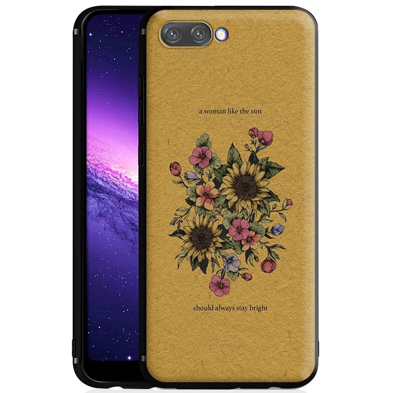 Красивый желтый подсолнух эстетический силиконовый чехол для Huawei Honor V30 30 8 8A 8X 8C 9