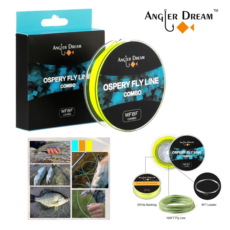 

Fly Fishing Line Combo 3/5/8WT Weight Forward Fly Fishing Line With Braided Backing Tapered leader Preload Fly line