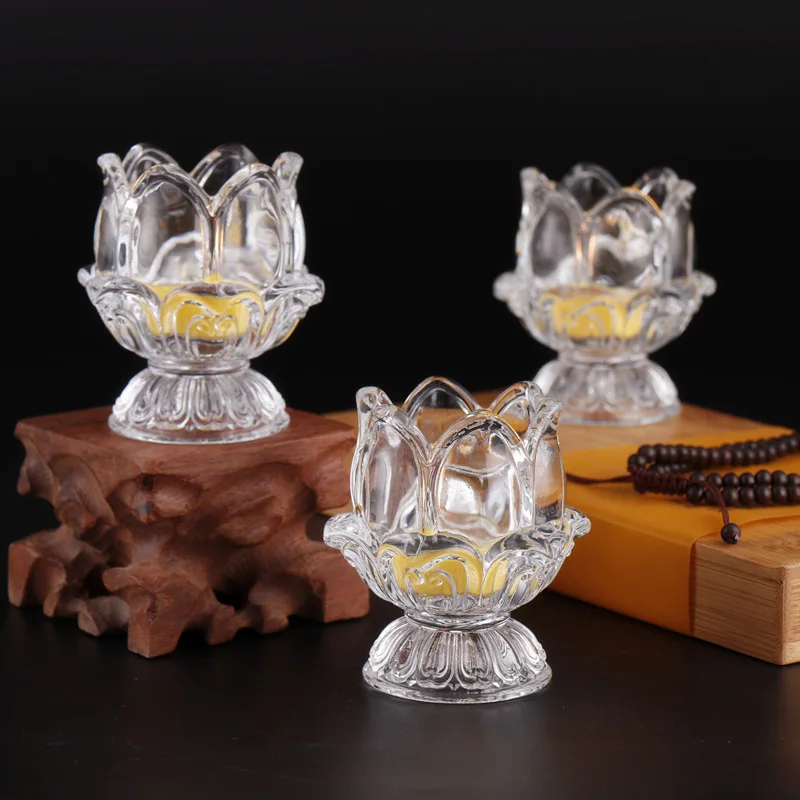 Винтажный прозрачный хрустальный подсвечник стеклянный столик скандинавский